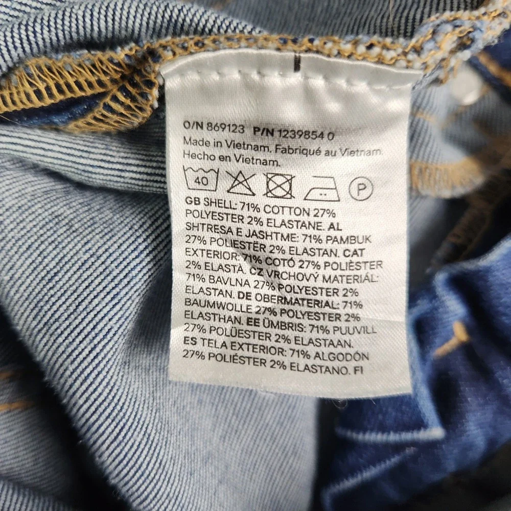 Divided H&M Flare Jeans Women's‎ 0 Blue Denim Stretch Retro Streetwear Grunge